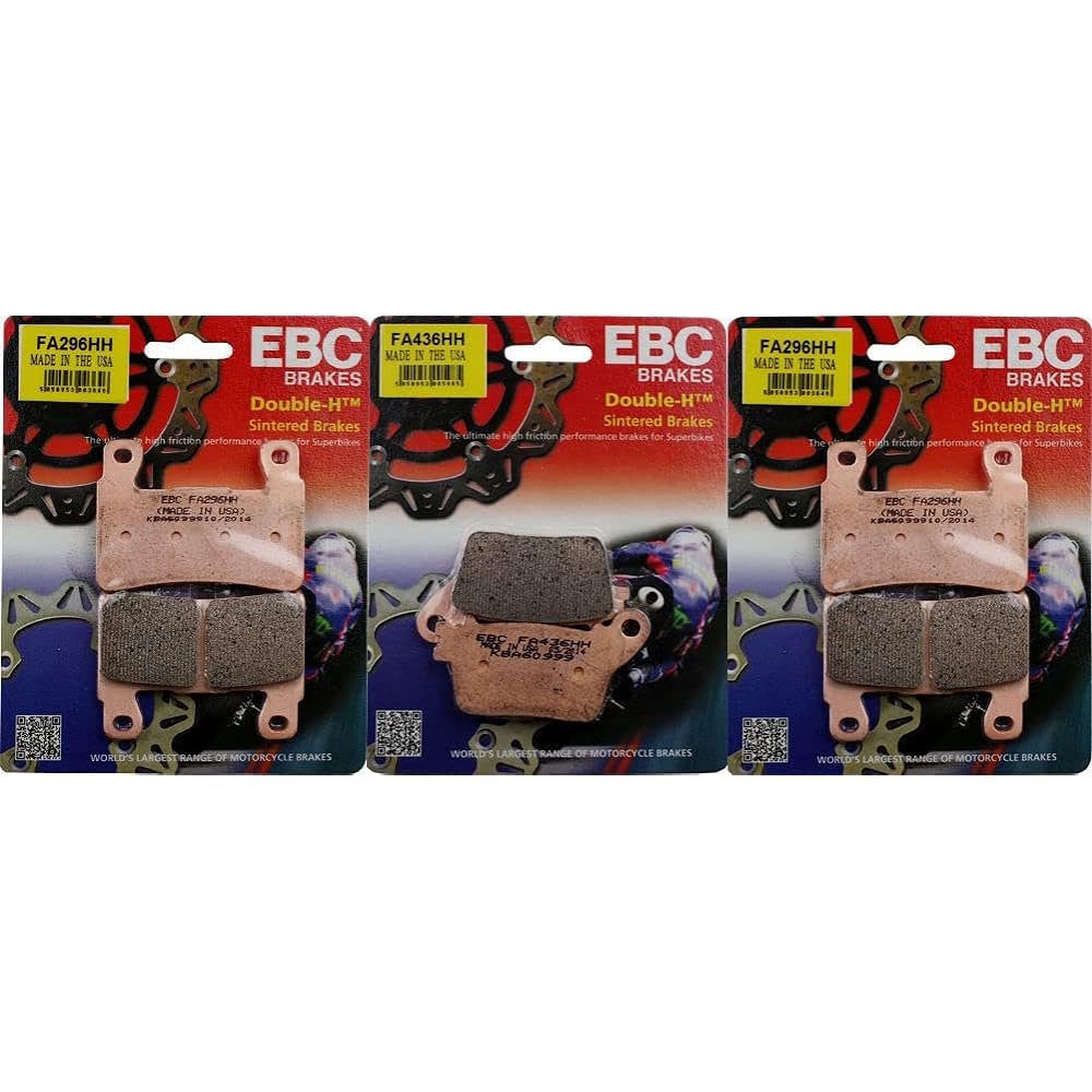 EBC HH Front & Rear Brake Pad KAWASAKI ZX6R -2013-2017 FA296HH FA436HH