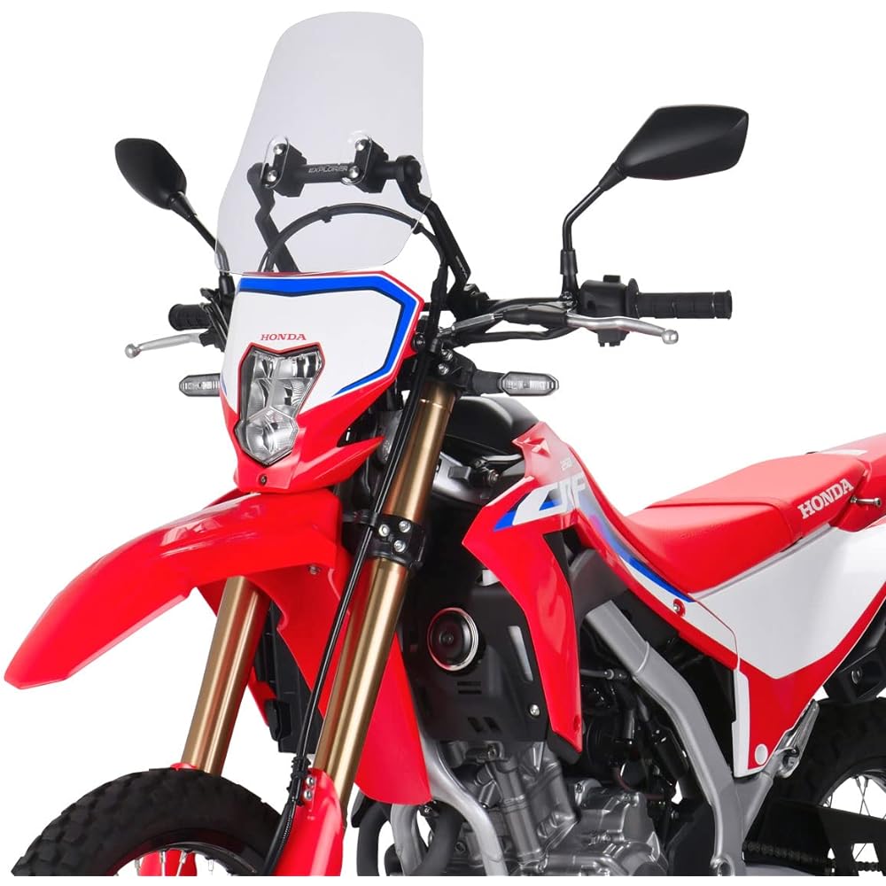 ZETA Explorer Windshield Handlebar Brace Mounted Type Standard Screen Type (For Handlebars with Brace) ZE70-5011