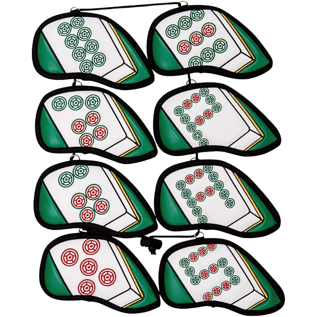 Linkx Mahjong Iron Cover Set of 8 Tsutsuko (Pins) Head Cover (#5-9,P,A,S)