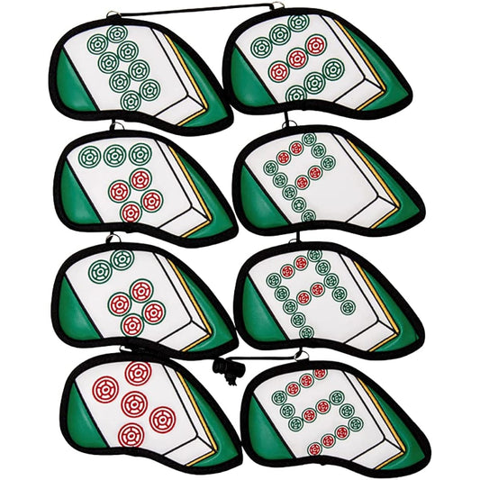 Linkx Mahjong Iron Cover Set of 8 Tsutsuko (Pins) Head Cover (#5-9,P,A,S)