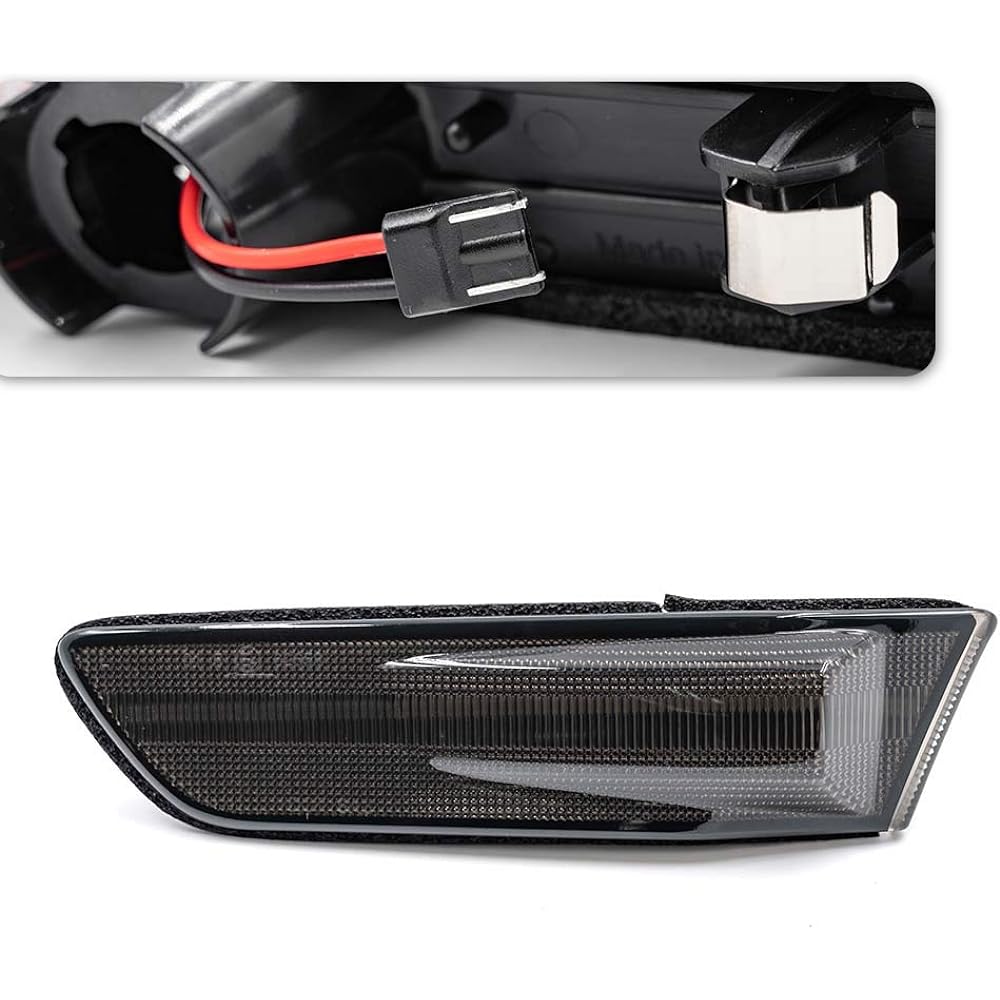 Full LED Amberside Marker Light 2 INFINITI G35 Coupe Skyline V35 2003-2007 Smoke Lens Front Winker Side Marker Lump OEM replacement