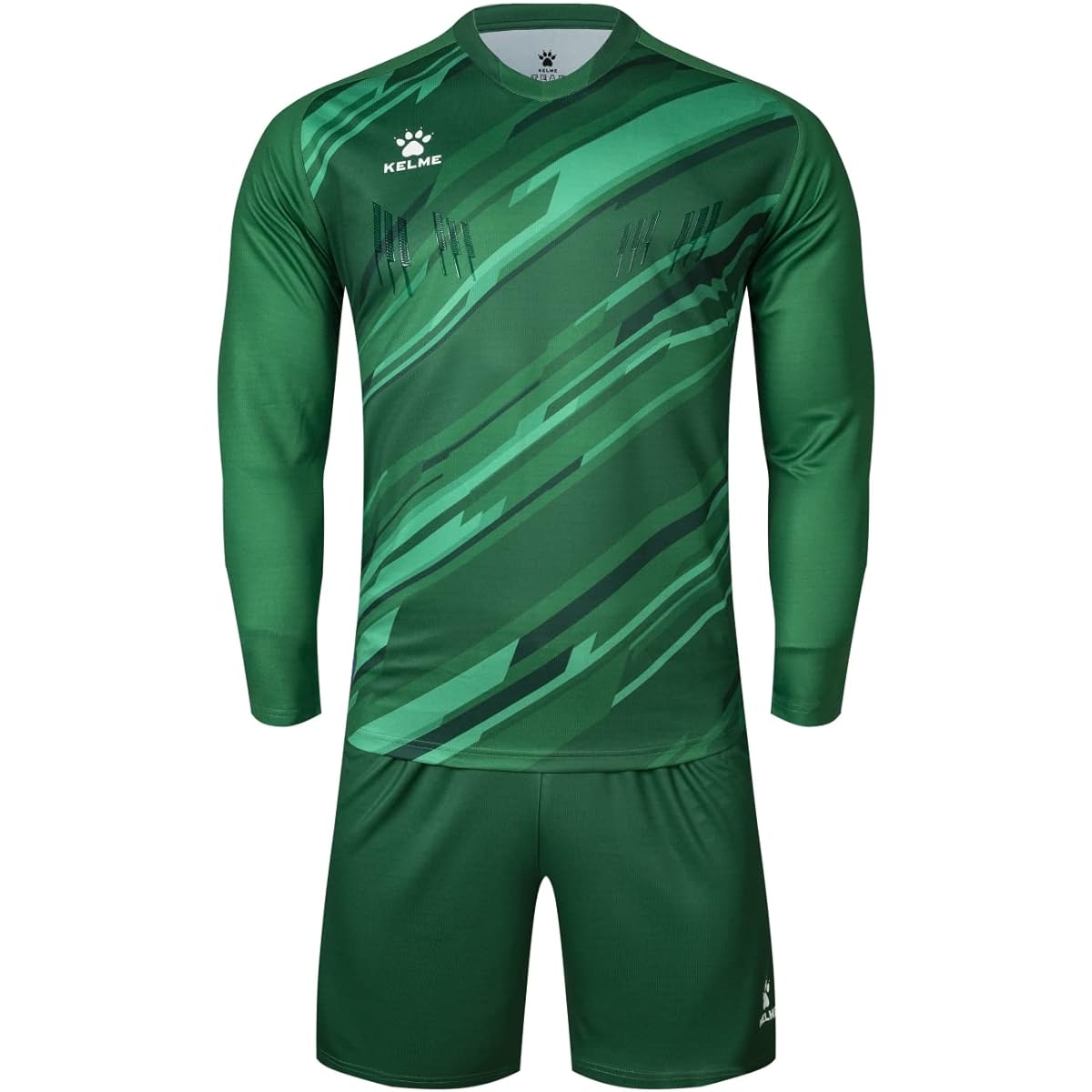 [Kelme] Keeper Wear Men's Top and Bottom Set Long Sleeve Keeper Shirt & Pants Soccer Goalkeeper Practice Wear Unisex Goalkeeper Jersey Pro Set
