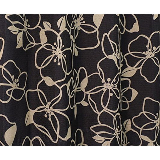 Arie Blackout Shape Memory Curtains Darryl Set of 2 100 x 225cm Black