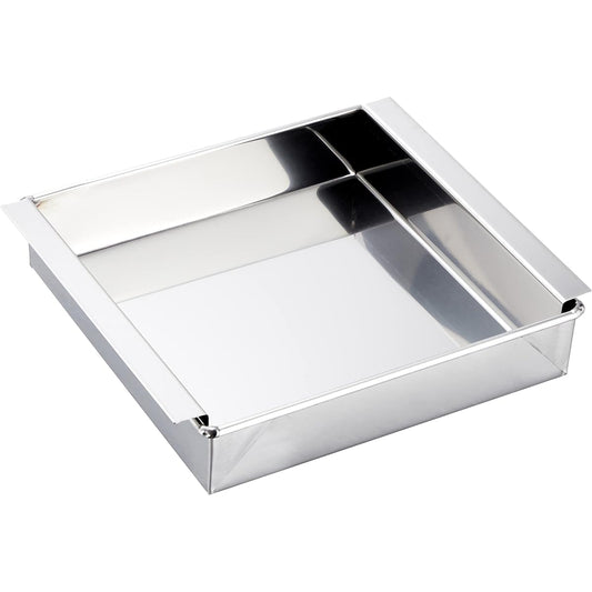 Endo Shoji TKG Egg Tofu Agar Jelly Mold, Square Stainless Steel, Rust-resistant and Hygienic, Sink Mold for Yokan, etc. Egg Tofu Mold, Width x Depth x Height (mm) 390 x 390 x 50, Commercial Use, Japan ATM07039