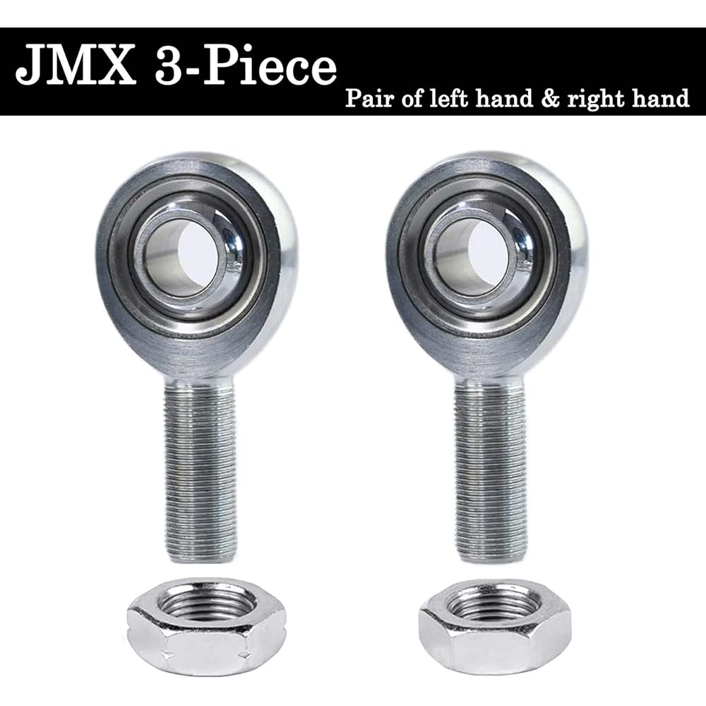 GAIREN 5/8 inch HEIM JOINTS Rod End JMX Series 3 Piece High durability 0.625 inch chromoly joint bread hard rod ended kit jam nut
