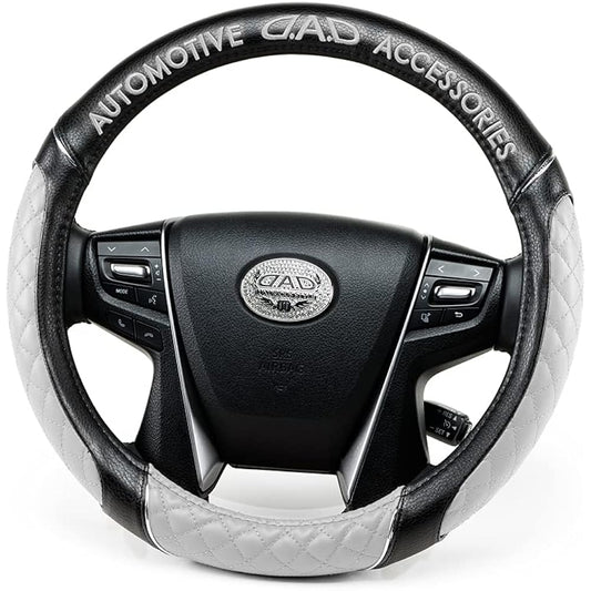 DAD Garcon D.A.D Royal Steering Cover (Handle Cover) Type Quilted White [HA625-01-03] S Size