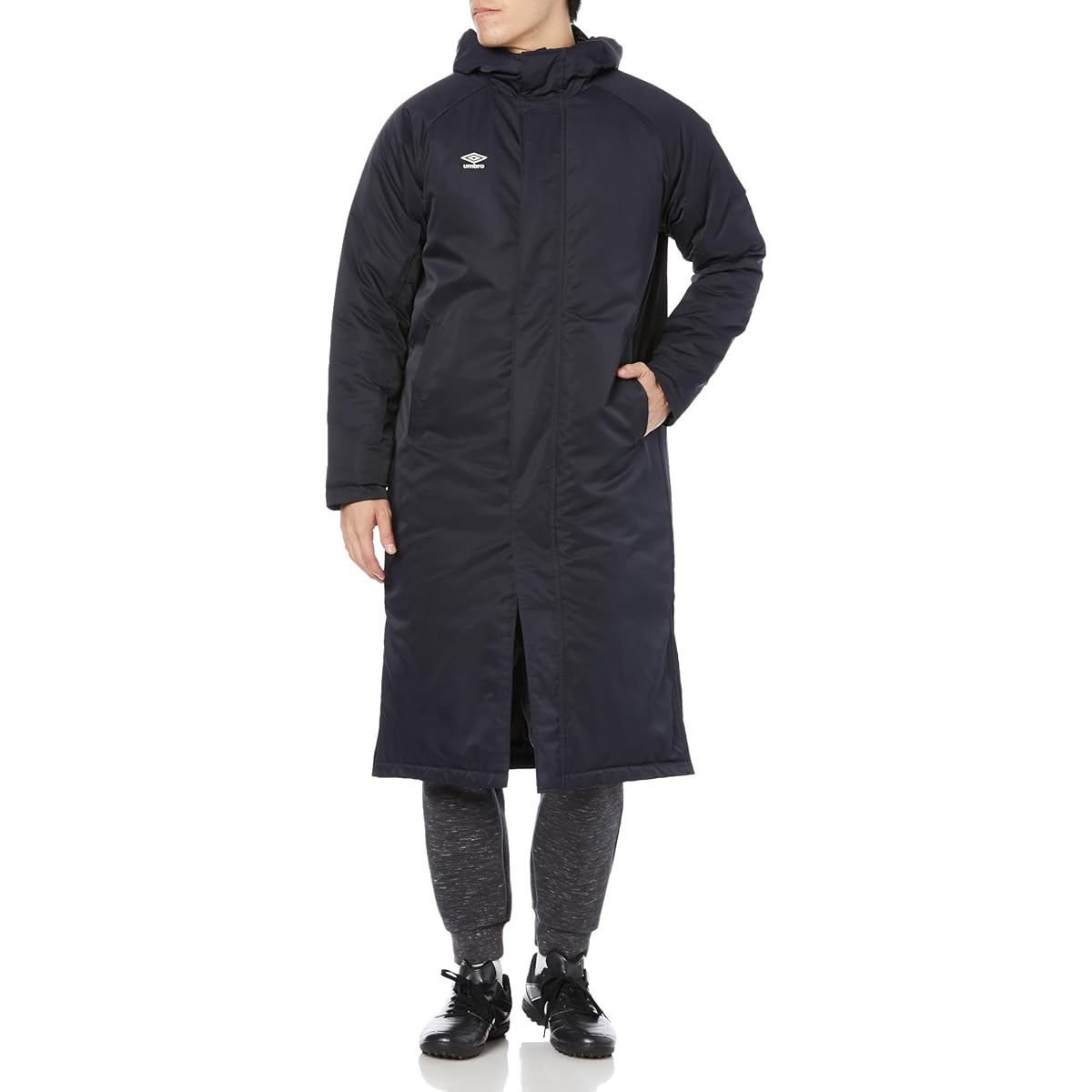 [Umbro] Coat, Long Padded Coat, Windproof, Water Repellent, Heat Retention UUUWJK35