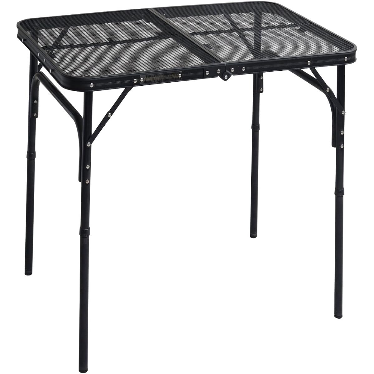 [Campers Collection Yamazen] Mesh Table Camping Outdoor (Bonfire Barbecue) Heat and Water Resistant Foldable Lightweight Height Adjustment (2 Levels) Black White Tough Light Table TLT-1260 /TLT-6090 /TLT-6060 /LTT-6060P