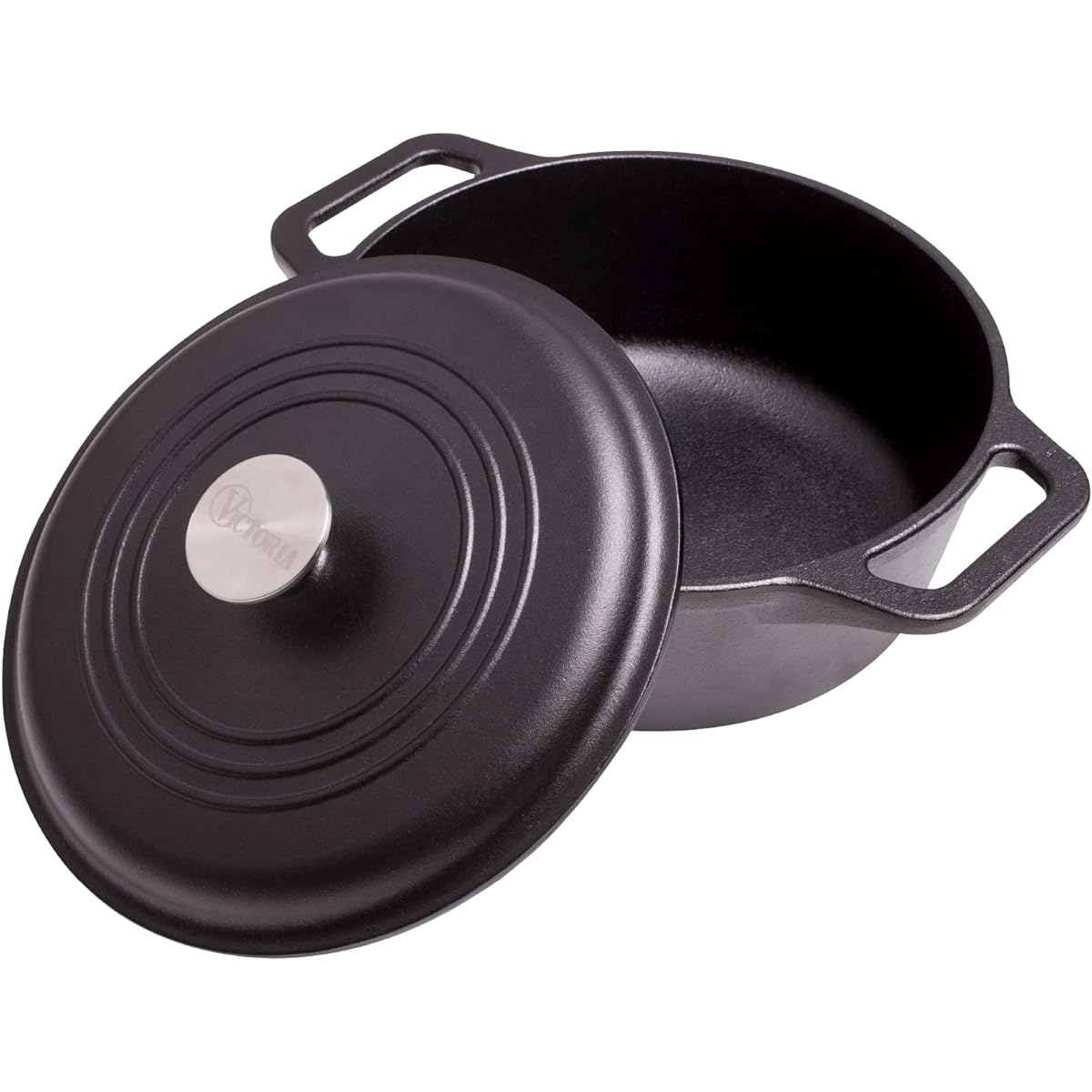 [Genuine Japanese Product] VICTORIA Victoria 4 Quart Dutch Oven 3.8L 35013 Cast Iron Dutch Oven Oven Grill Flaxseed Oil Seasoned