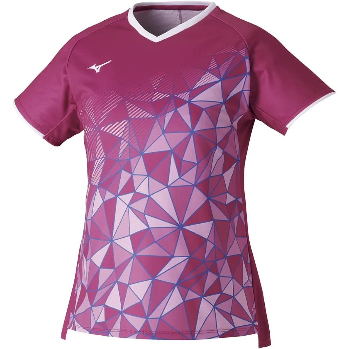[Mizuno] Tennis Wear Game Shirt Sweat Absorbent Quick Drying Dynamotion Fit 62JA2204 Women's