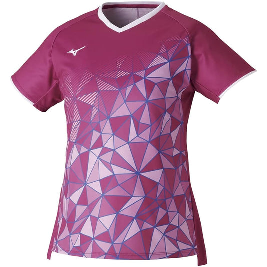 [Mizuno] Tennis Wear Game Shirt Sweat Absorbent Quick Drying Dynamotion Fit 62JA2204 Women's