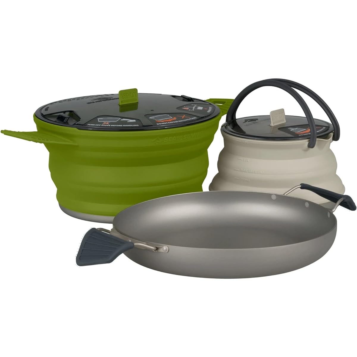 Sea to Summit X-Set 3-Piece Foldable Camp Kitchen Cookware Set