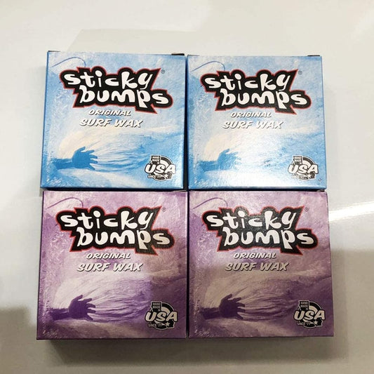 STICKY BUMPS Set of 4 Sticky bumps Surf wax Surfboard wax Surfboard anti-slip COOL (for spring/autumn) 2 pieces & COLD (for winter) 2 pieces