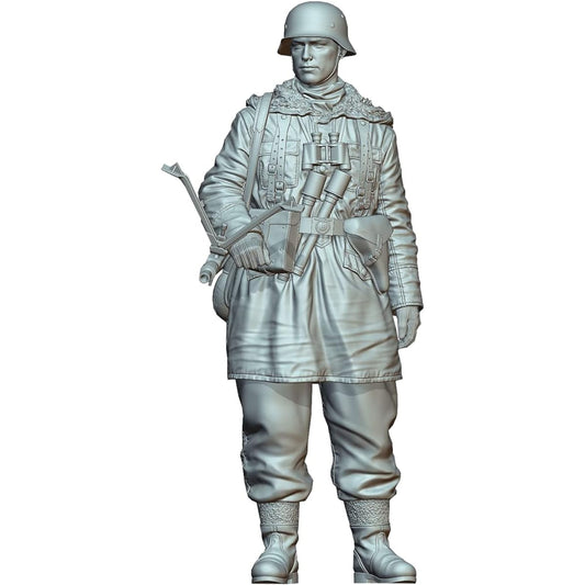 Life Miniature 1/16 World War II German Waffen-SS MG42 Gunner Eastern Front 1943 Resin Kit LM-16006 Molding Color