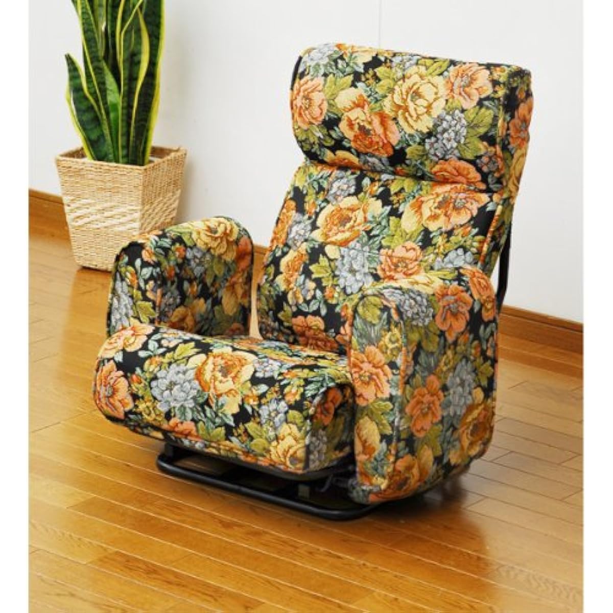 Stretching swivel chair with floral pattern FDS-2000