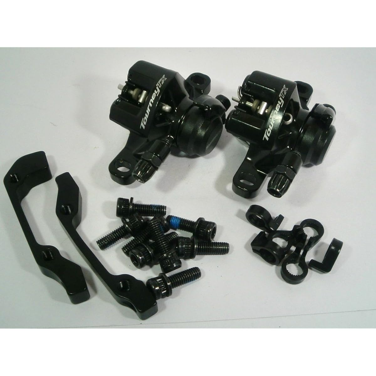 Shimano mechanical disc brake BR-TX805 black front and rear set IS mount adapter included 940