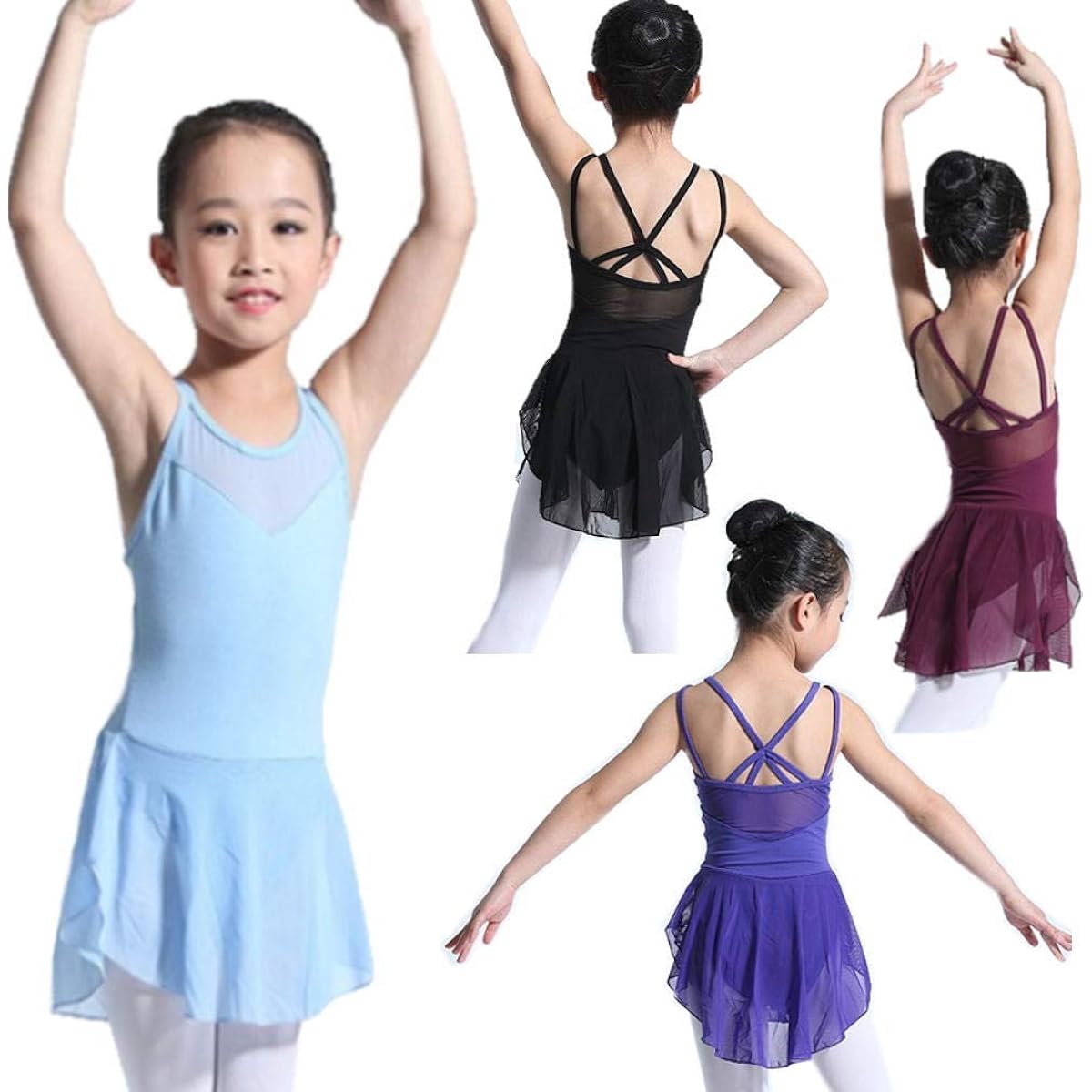 Ballet specialty store Mignon Ballet leotard with skirt, hooks at the crotch, lesson wear, children