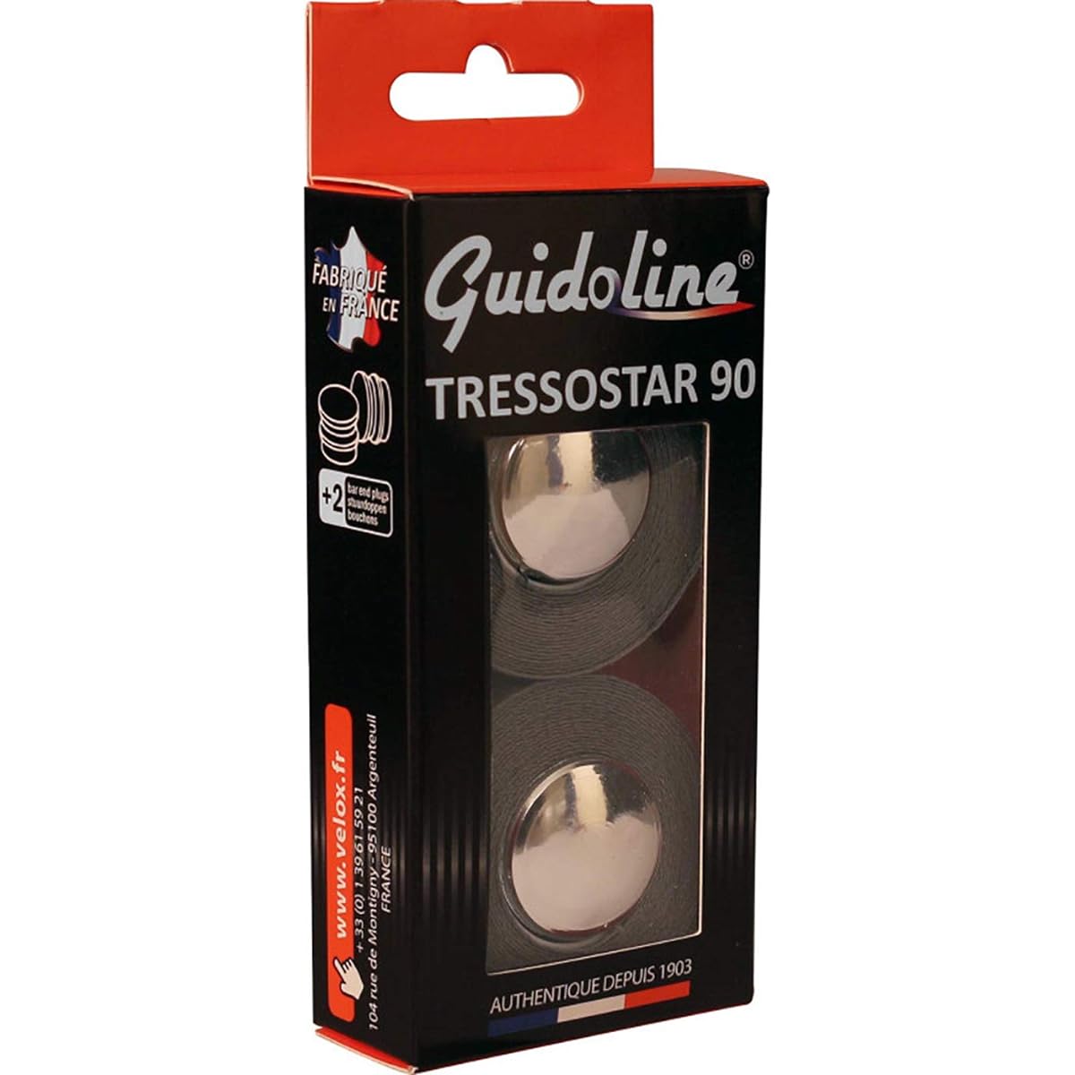 VELOX Bar Tape TRESSOSTAR 90 DELUXE Cotton Dark Gray