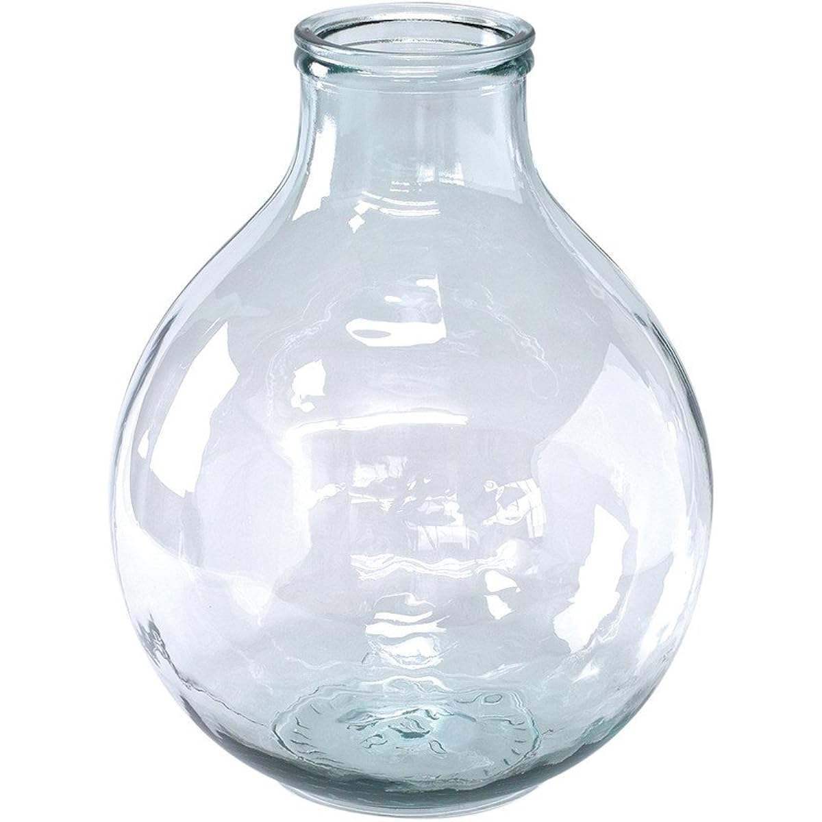 SPICE OF LIFE Vase Recycled Glass Flower Vase VALENCIA Clear Diameter 37cm Height 45cm Spanish Glass Large VGGN1030
