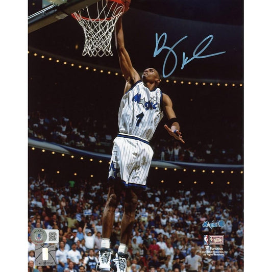 Penny Hardaway Autographed 8x10 NBA Official Poster Beckett Autograph Session On-site Visual Certification Seed Stars