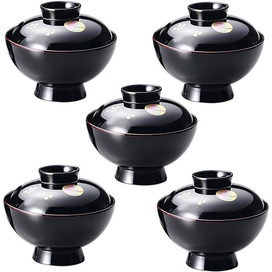 Masano Echizen lacquerware Temari soup bowl Tame 5 guests