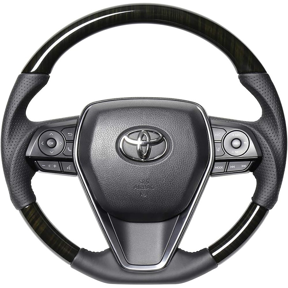 REAL Steering [Harrier (80 series)] 55 Black Wood TYFP-55BKW