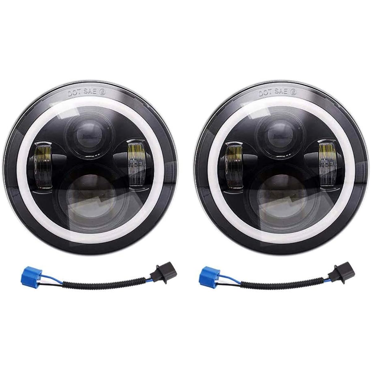 DOT 2 pieces 7-inch round LED Headlight Hyro Beam White DRL Amber Turnlight JEEP JEEP JEEP JEEP JEEP JEEP JEEP JEEP JEEP JEEP JEEP JEEP JEEP JEEP JEEP JEEP JEEP JEEP JEEP