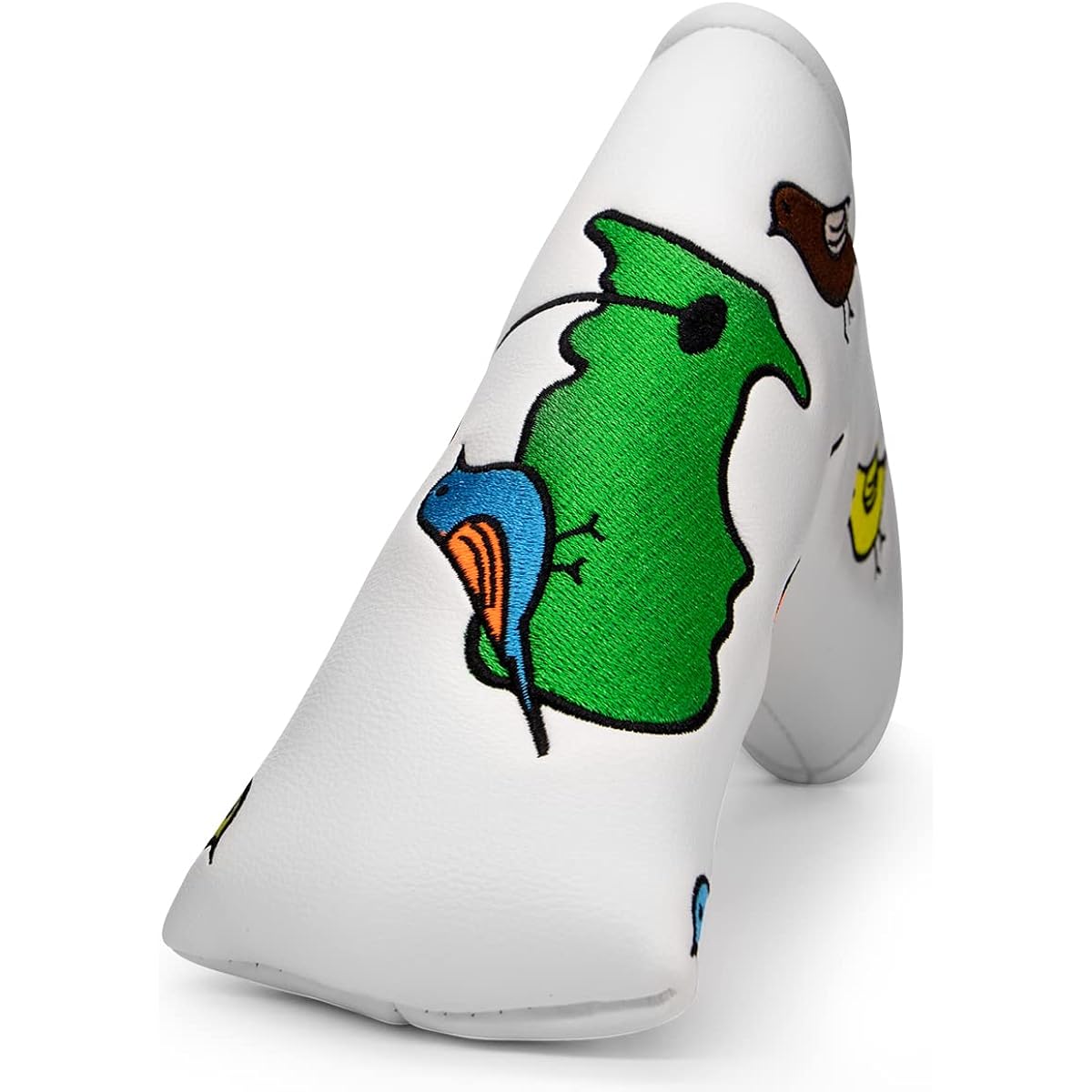 Golf head cover Driver cover Fairway wood cover Utility cover/hybrid cover PU leather golf wood cover Golf club set head cover Colorful birdie embroidery 4 options
