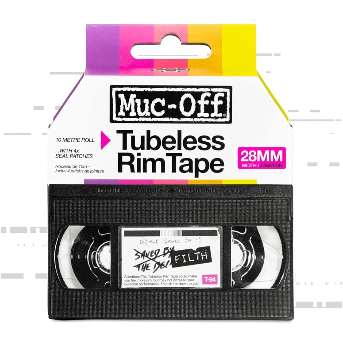 [Genuine Japanese Product] Muc-Off Bicycle Rim Tape RIM TAPE 10M Roll Pink Adhesive with unique high performance material