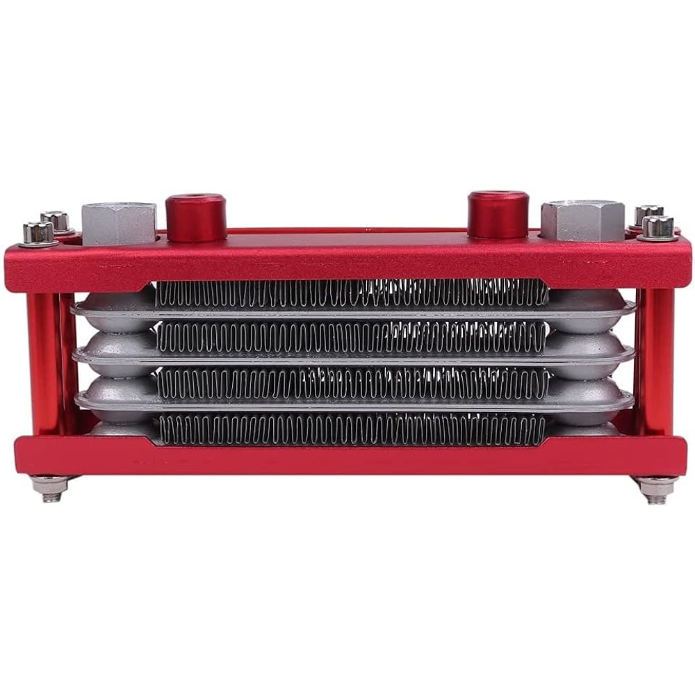[CFT TIME] Oil Cooler Monkey Bike 4 Stage Honda Cooling Radiator Gorilla Cub Buggy Ducks (Red)
