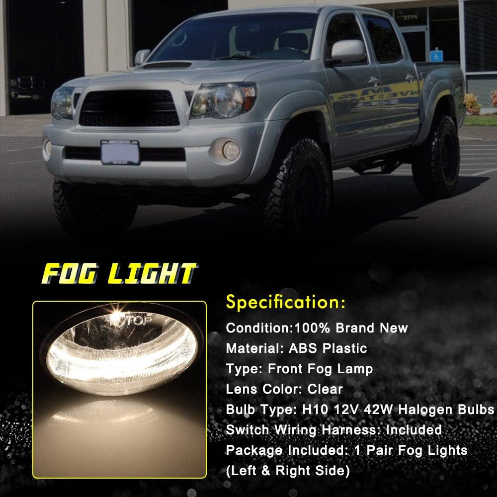 Driving Foglight 2004-2006 Toyota Sorara 2007-2012 Toyota Tandola 2005-2011 Toyota Tatakoma With H10 12V 42W 42W Halogen bulb Fog Lump 81211-AA030 TO2592117 (Cleaa