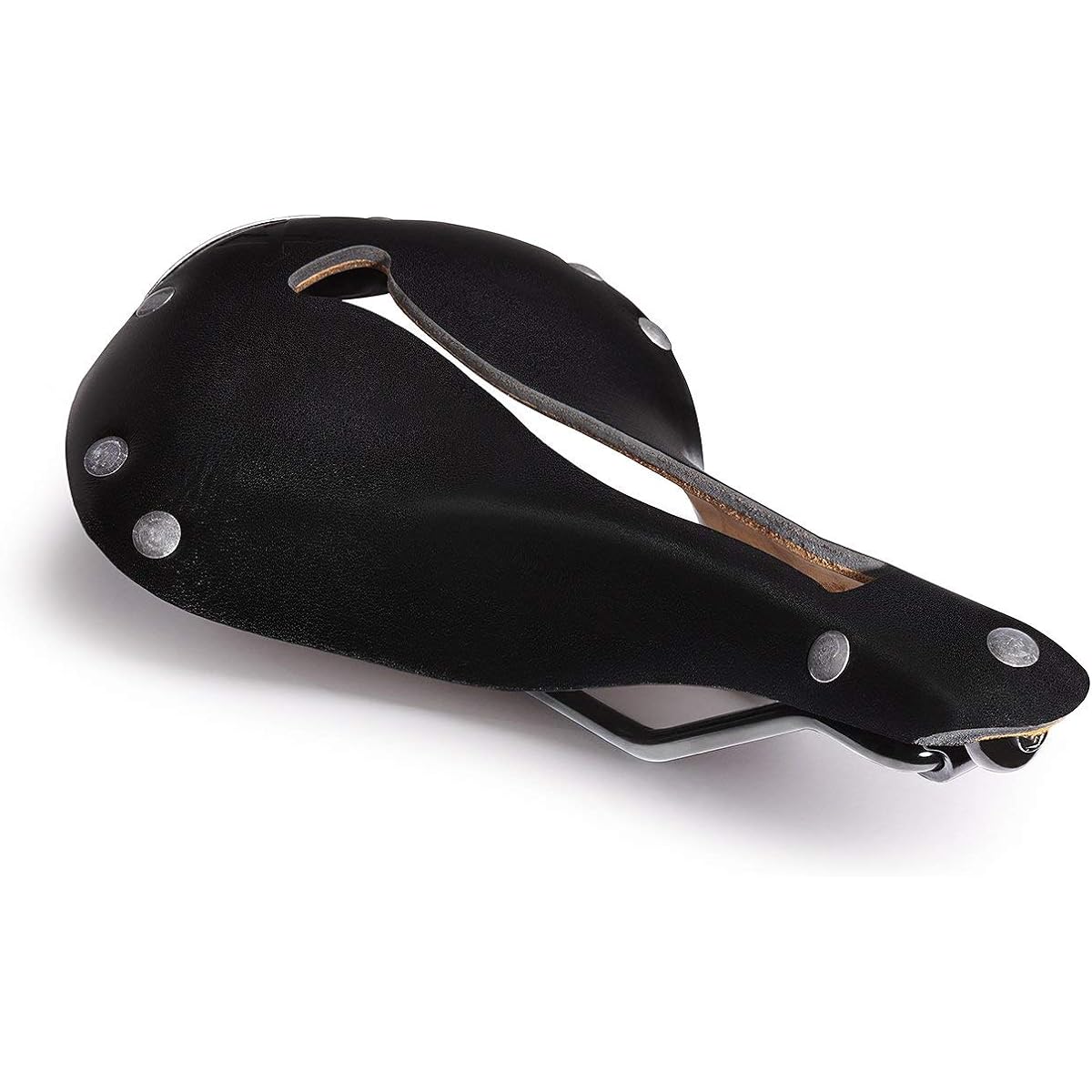 Selle Anatomica WaterShed X1 Black Black Rivet Waterproof Leather Saddle