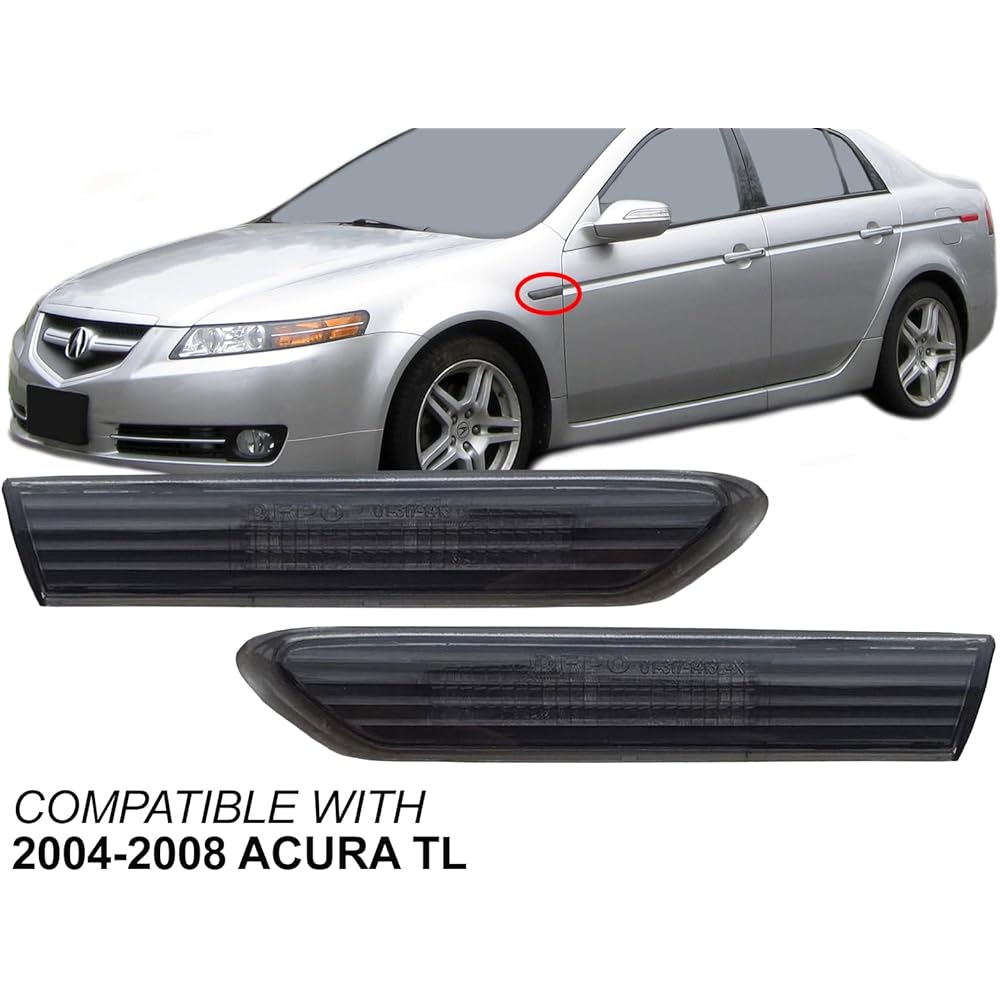 TL 2004-2008 Front Smoke LED Side Marker Lightset Left and right pair