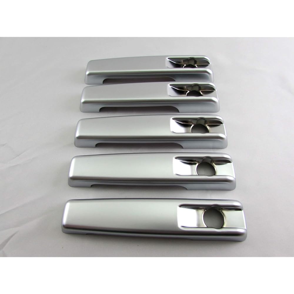 BRIGHTZ G Class W463 Door Handle Cover Knob 5PC Satin Silver [DHC-NOBU-327-5PC] G320S G320L G500S G500L Carbon Edition G55L G63 AMG Lorinser BRABUS Benz BENZ Lorinser BRABUS Carlsson mercedes-benz mercedes slope