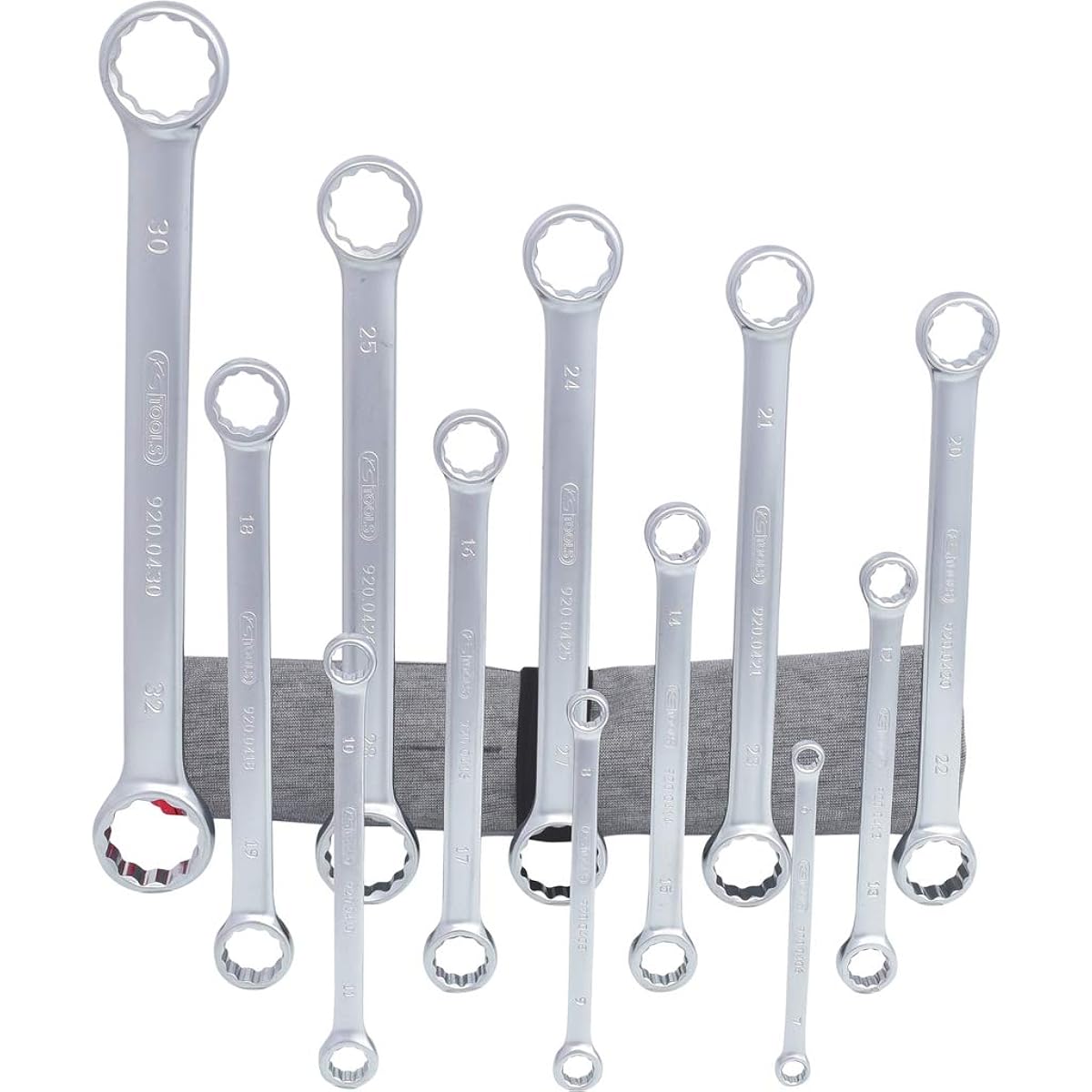 KS TOOLS ULTIMATEplus Double ring ended spanner set straight 12 pcs 920.0450
