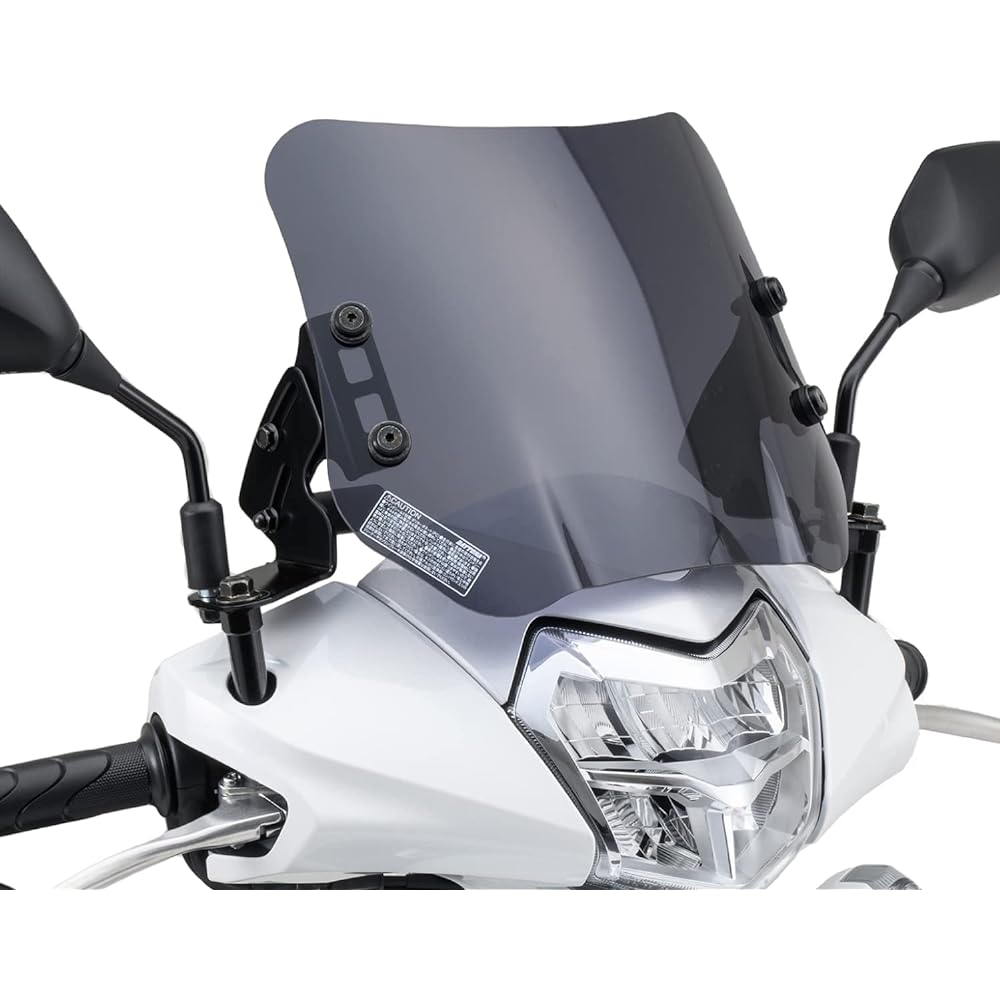 Daytona Motorcycle Screen with Clamp Bar Windshield for Lead 125 (13-23) SS Series Short Smoke 37044