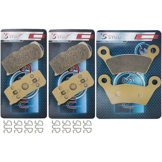 SYUU Motorcycle Replacement Front Rear Brake Pad Brake, Can Am Spyder RS SE5/SM5/Phantom Black 08-09 FA474F FA473R