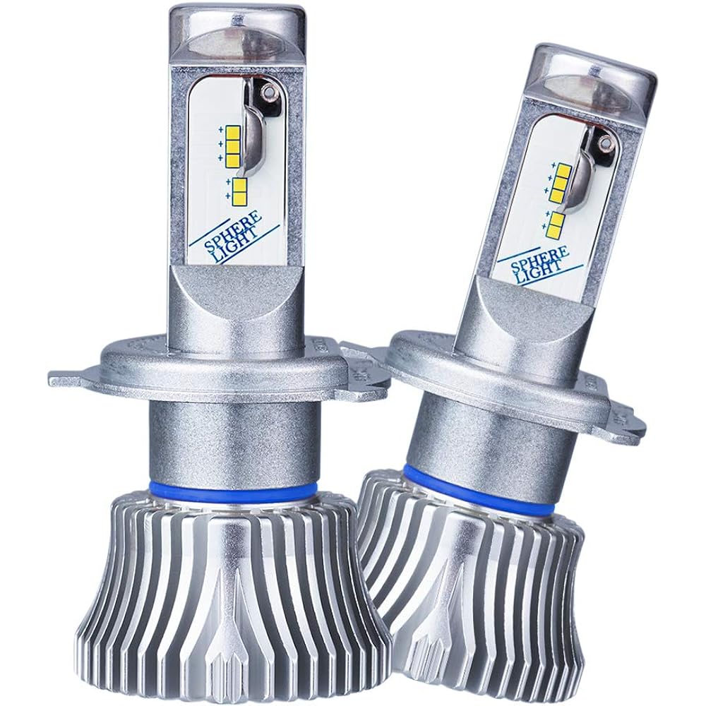 Sphere Light Made in Japan Car LED Headlight RIZING2 H4 Hi/Lo (for 12V) 6000K 4800lm SRH4A060