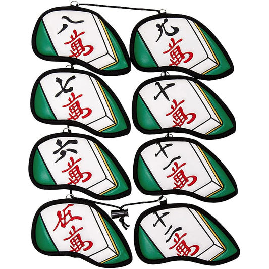 Linkx Mahjong Iron Cover Set of 8 Man's Head Cover (#5-9,P,A,S)
