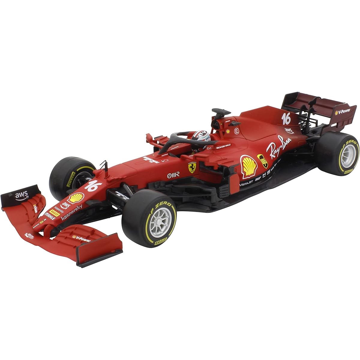 Kyosho Bburago 1/18 Ferrari SF21 (2021) No.16 C. Leclerc Completed Product 18-16809L