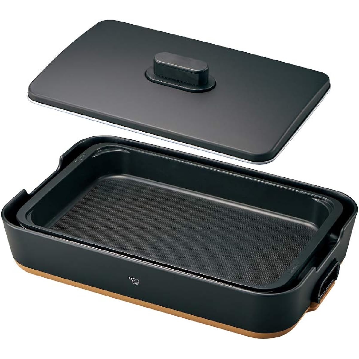 Zojirushi Hot Plate STAN. 1 Piece Type Deep Plate Black EA-FA10-BA