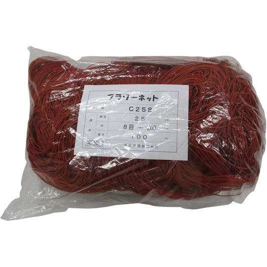 Tokyo Tobari Flower Net C Type 25cm square 8 stitches x 100m [Brown/400d x 24 strands] C258 522268