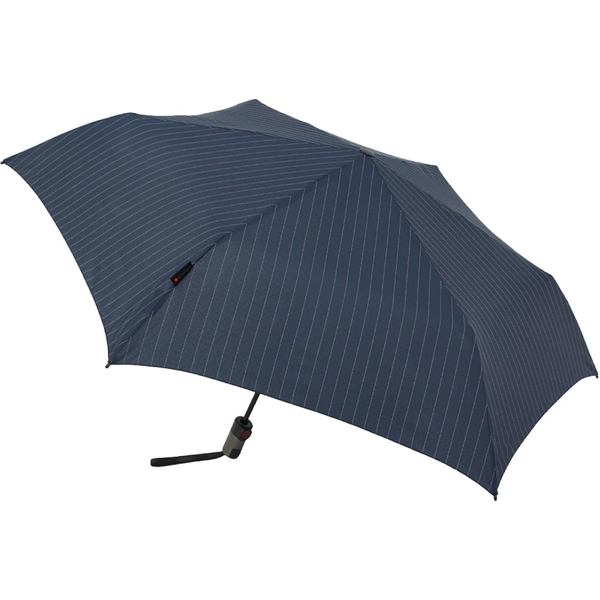 Knirps Folding Umbrella Automatic Open/Close [Genuine Imported] One-Touch Lightweight Slim Brand TS.220 Navy Pinstripe KNTS220-4200