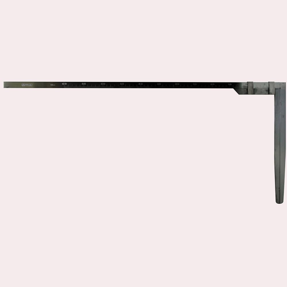 Shinwa Sokutei Timber Measure Stainless Steel Front 2mm Back 1mm Scale 60cm 63541