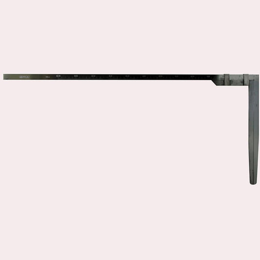 Shinwa Sokutei Timber Measure Stainless Steel Front 2mm Back 1mm Scale 60cm 63541