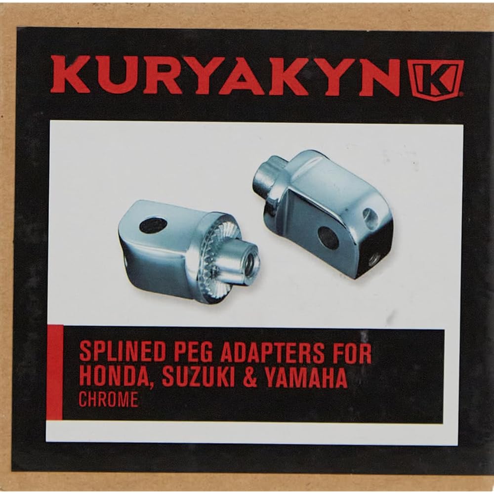 Kuryakyn Splined Floorboard Adapter for Honda, Yamaha, Suzuki, (Pair) 8818