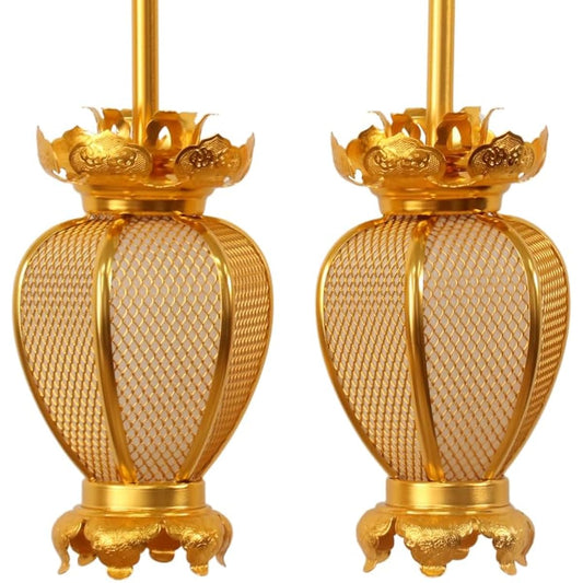 Hanging Lanterns (Hanging Lanterns) Aluminum Natsume Type Small/Diameter 7.5cm 1 pair