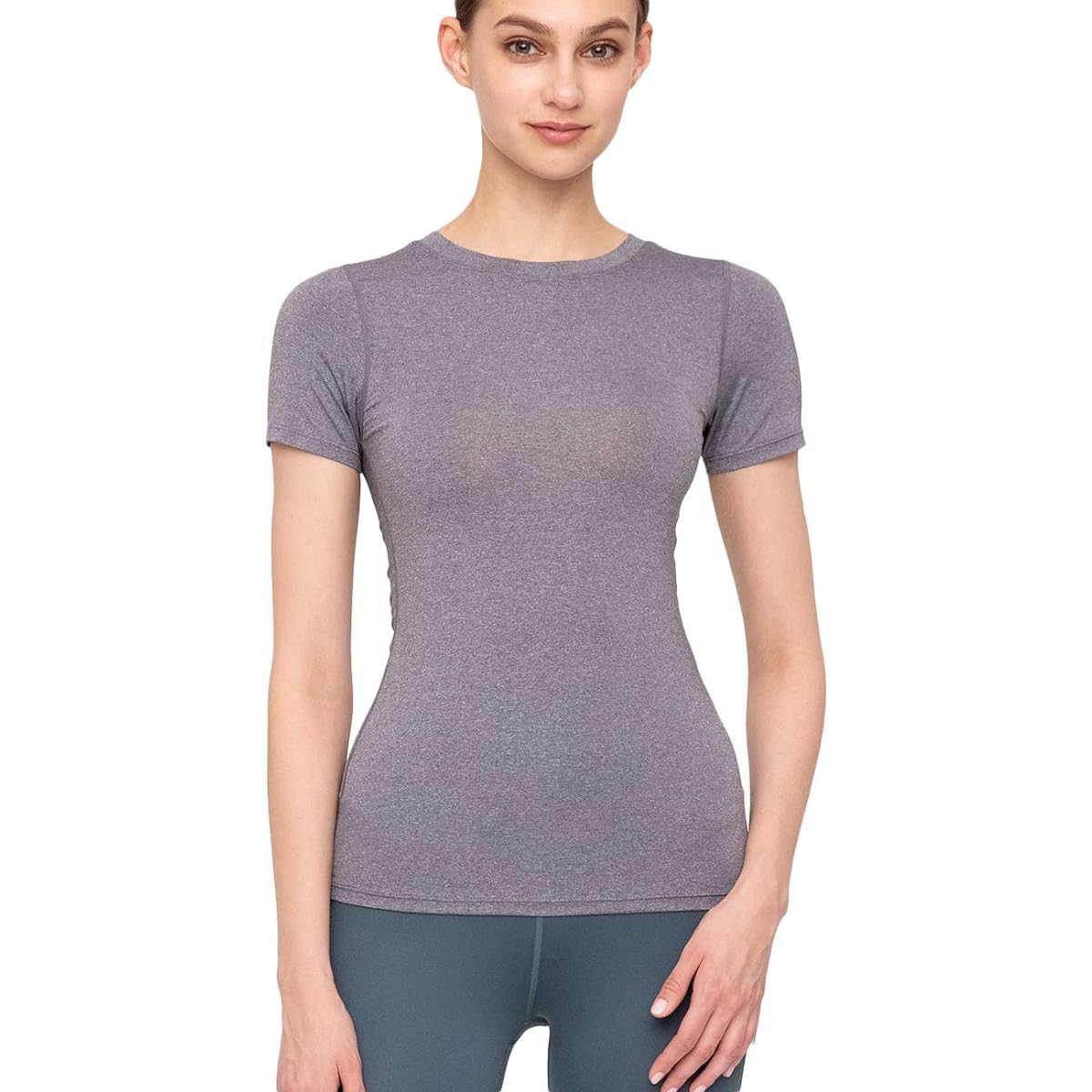 [Laviwell] Women's Yoga Wear T-Shirt Sportswear Short Sleeve Gym Pilates Yoga Wear Tops Popular FY706