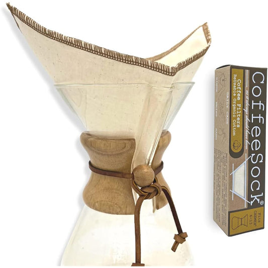 CoffeeSock Chemex Filter - Made from USDA Certified Organic Cotton