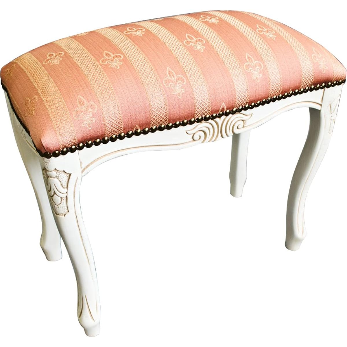 Royal Arden Chair Stool S 43.5cm Pink Stripe/White 51371